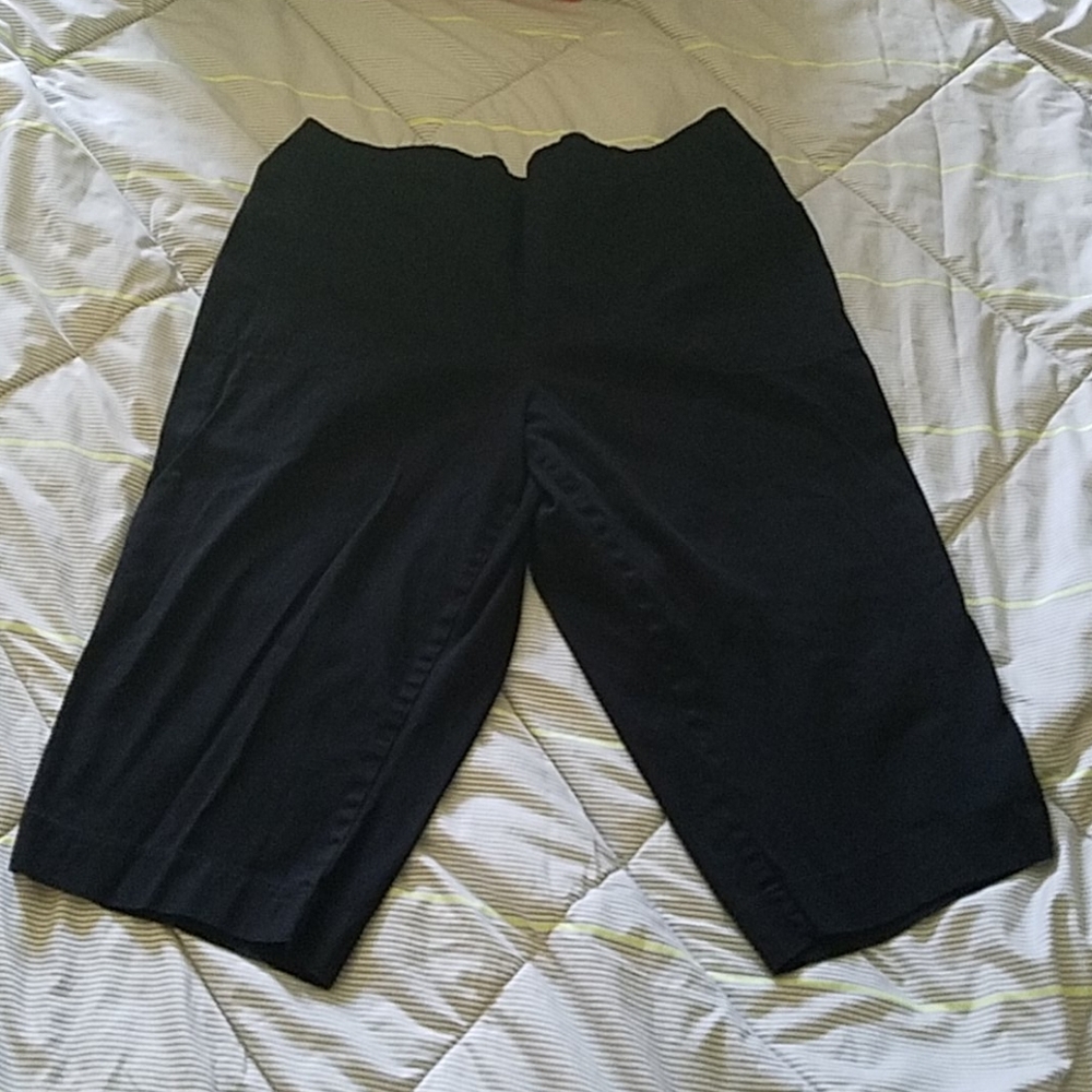 White Stag XXL/2X (20) Black Elastic Waist Capri